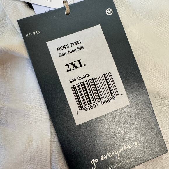 Royal Robbins NWT Men's Size XXL San Juan Modal Dry UPF Button Up SS Shirt - Picture 8 of 15